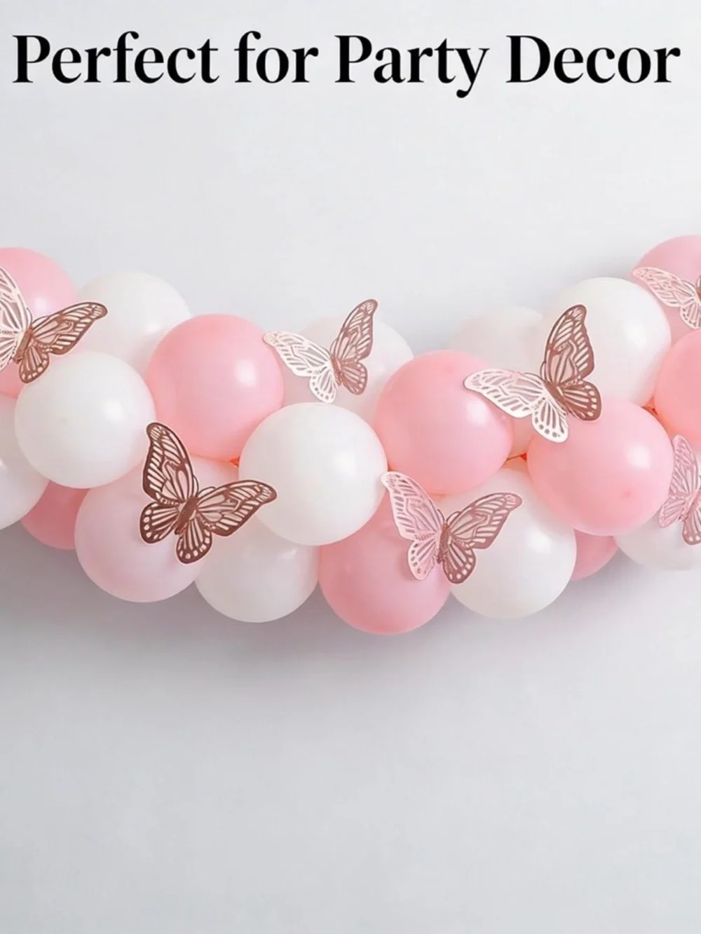 💞 New 12-Piece 3D Rose Gold Adhesive Butterfly Craft & Wall Decor Set